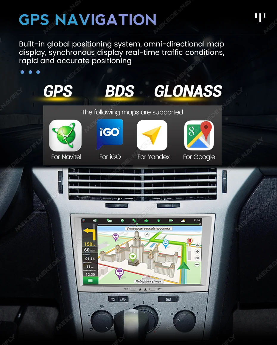 MEKEDE android 13 8inch Car radio GPS Carplay For Opel Astra H J 2004 Vectra Vauxhall Antara Zafira Corsa C D Vivaro Meriva Veda