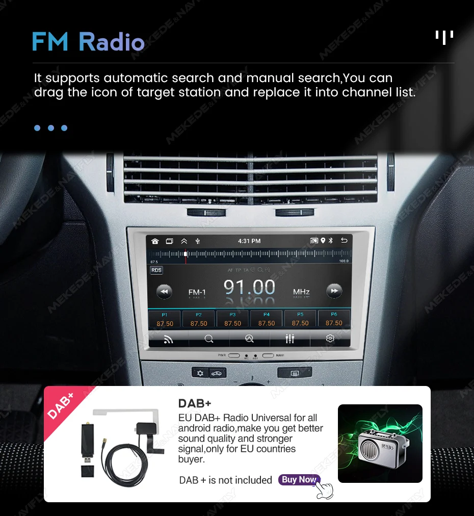 MEKEDE android 13 8inch Car radio GPS Carplay For Opel Astra H J 2004 Vectra Vauxhall Antara Zafira Corsa C D Vivaro Meriva Veda