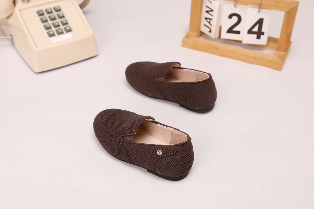 AS Kids Shoes Children Leather Shoes Baby Girls Warm Brand Loafers Toddler Slip On Princess Flats Boys Oxford Platform Mary Jane