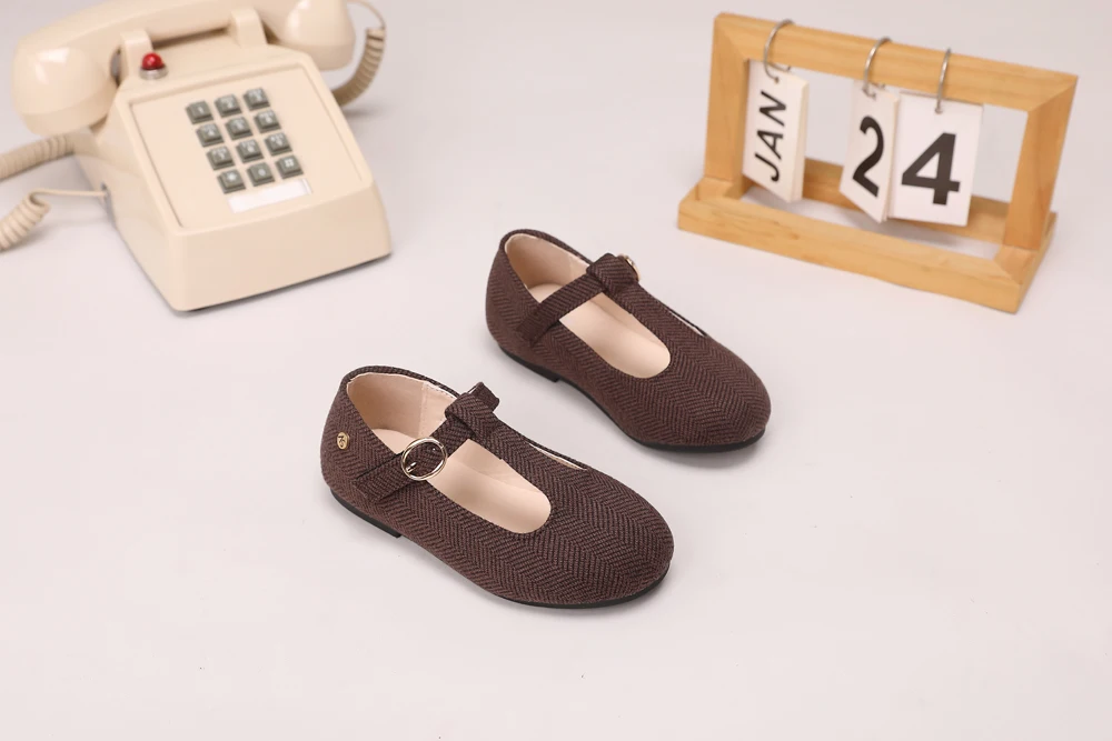 AS Kids Shoes Children Leather Shoes Baby Girls Warm Brand Loafers Toddler Slip On Princess Flats Boys Oxford Platform Mary Jane