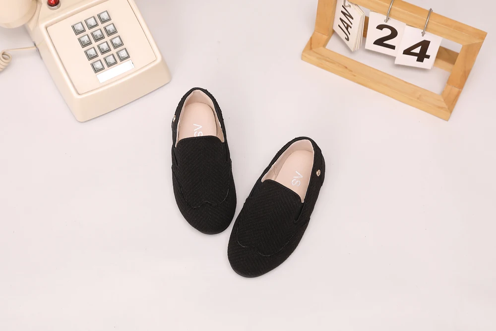 AS Kids Shoes Children Leather Shoes Baby Girls Warm Brand Loafers Toddler Slip On Princess Flats Boys Oxford Platform Mary Jane