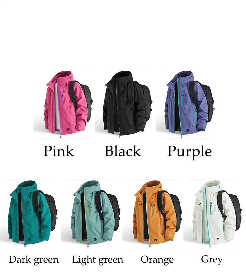 Autumn Sports Jacket Waterproof Windproof Jacket Men Women Outdoor Sports Hiking Running Mountaineering Hooded Casual Sport Coat