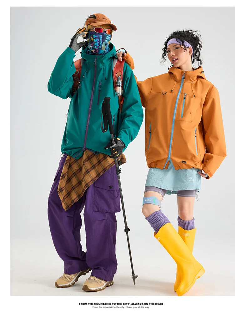 Autumn Sports Jacket Waterproof Windproof Jacket Men Women Outdoor Sports Hiking Running Mountaineering Hooded Casual Sport Coat