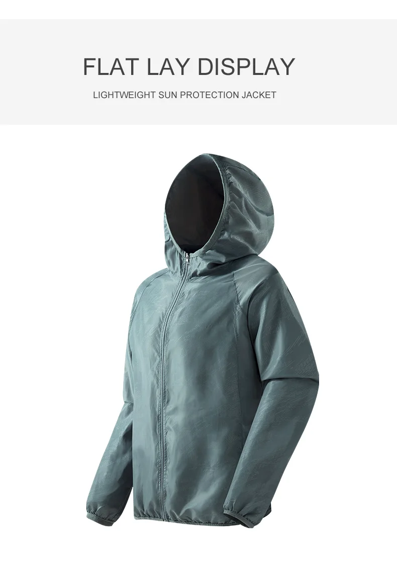 LNGXO Men's Women's Waterproof Hiking Jacket Quick Dry Sun Protection Windbreaker Camping Hunting Climbing Outdoor Rain Coat