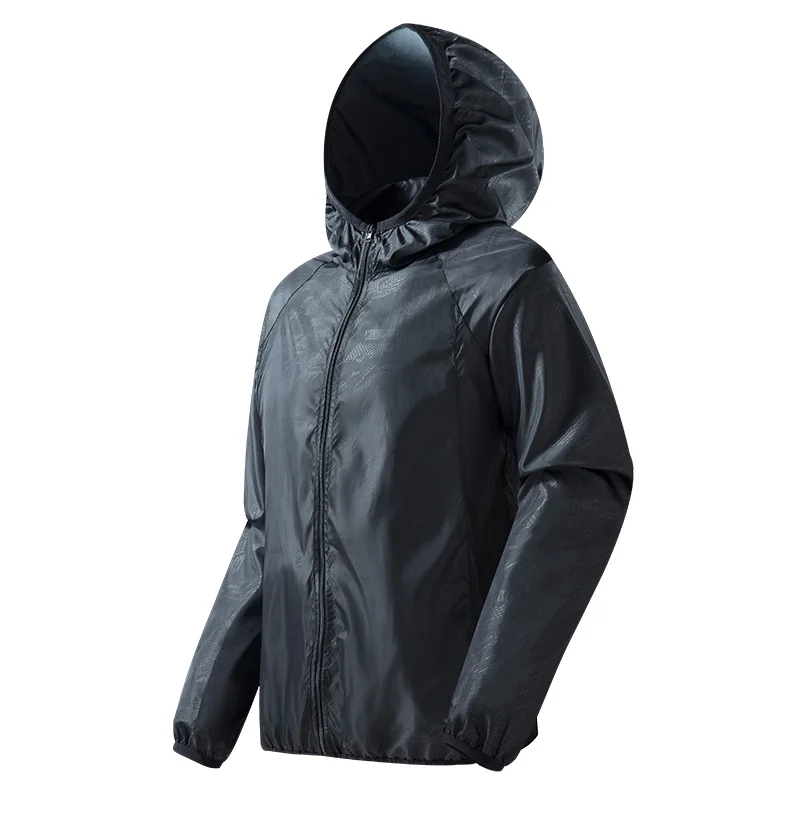 LNGXO Men's Women's Waterproof Hiking Jacket Quick Dry Sun Protection Windbreaker Camping Hunting Climbing Outdoor Rain Coat