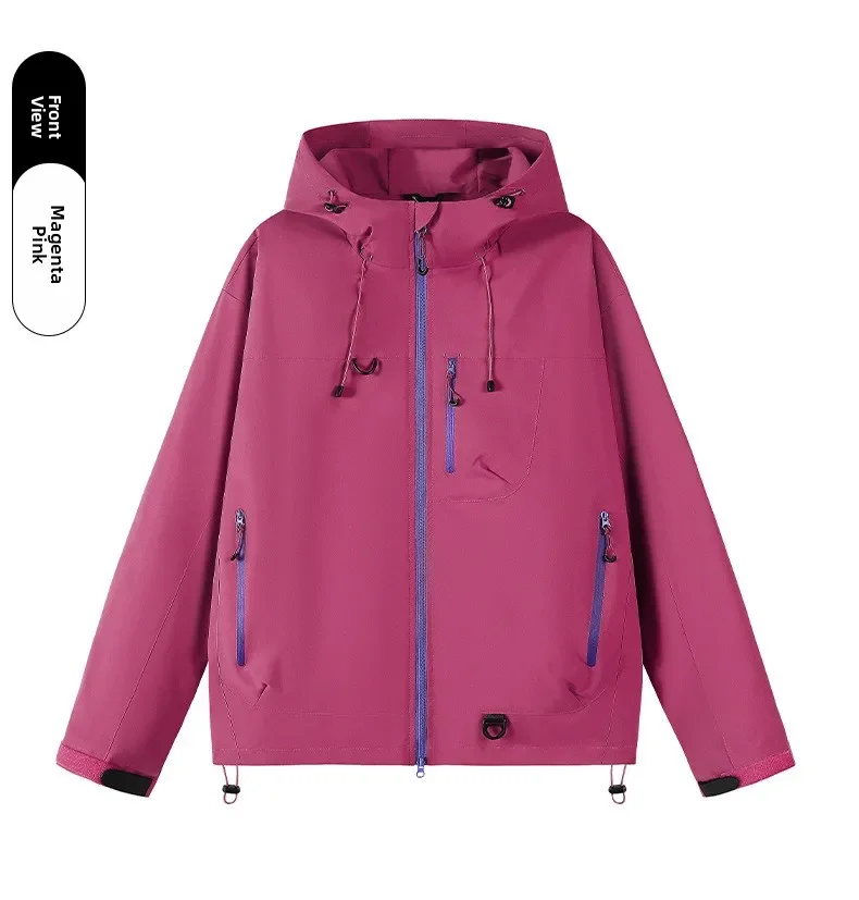Unisex Waterproof Windbreaker Outdoor Sport Windproof Single-Layer Jacket Men Women Hiking Climbing Trekking Rain Coat