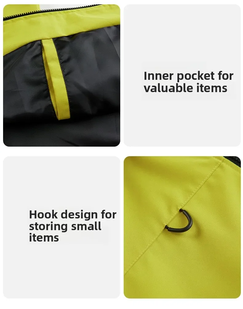 Unisex Waterproof Windbreaker Outdoor Sport Windproof Single-Layer Jacket Men Women Hiking Climbing Trekking Rain Coat