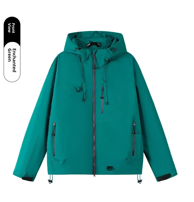 Unisex Waterproof Windbreaker Outdoor Sport Windproof Single-Layer Jacket Men Women Hiking Climbing Trekking Rain Coat