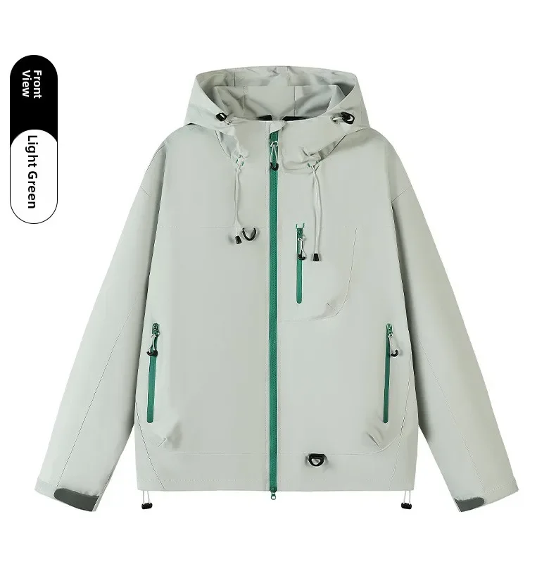 Unisex Waterproof Windbreaker Outdoor Sport Windproof Single-Layer Jacket Men Women Hiking Climbing Trekking Rain Coat