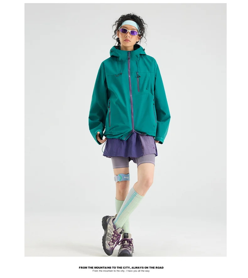 Unisex Hiking Jacket Waterproof Autumn Windbreaker Ourdoor Hooded Coats Women New Jacket Men Fishing Camping Climbing Coats