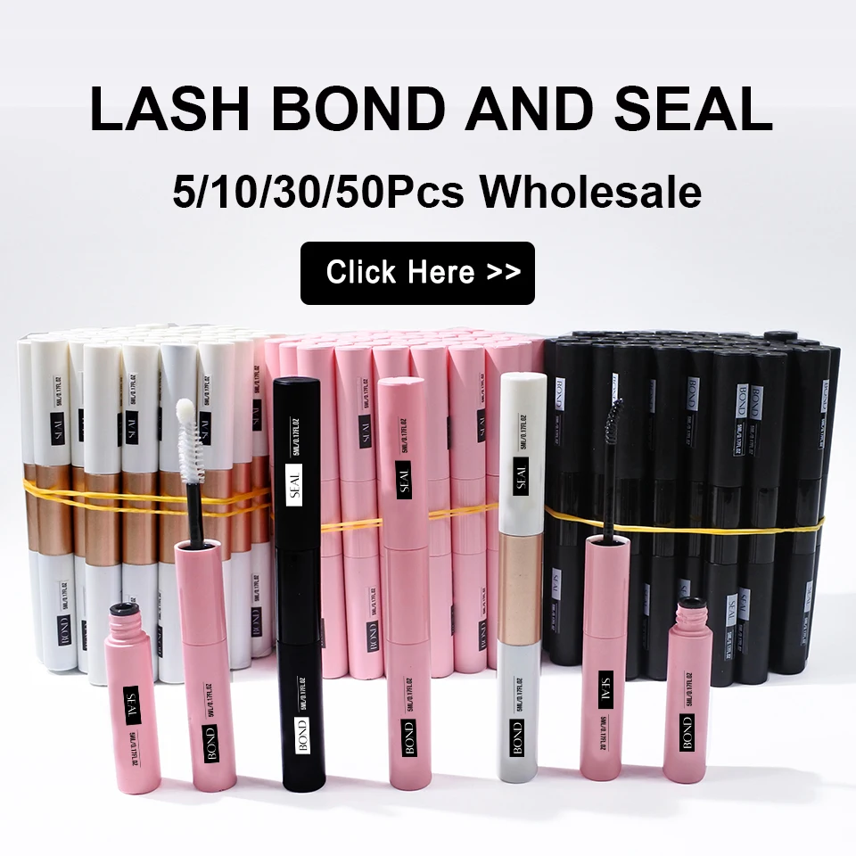 Eyelash Glue Kit 2026 NEW Bond and Seal +Lash Remover + Tweezer Makeup Tool Set Long Lasting Glue for Eyelashes Use at Home