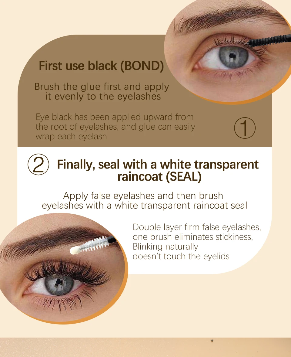 Eyelash Glue Kit 2026 NEW Bond and Seal +Lash Remover + Tweezer Makeup Tool Set Long Lasting Glue for Eyelashes Use at Home