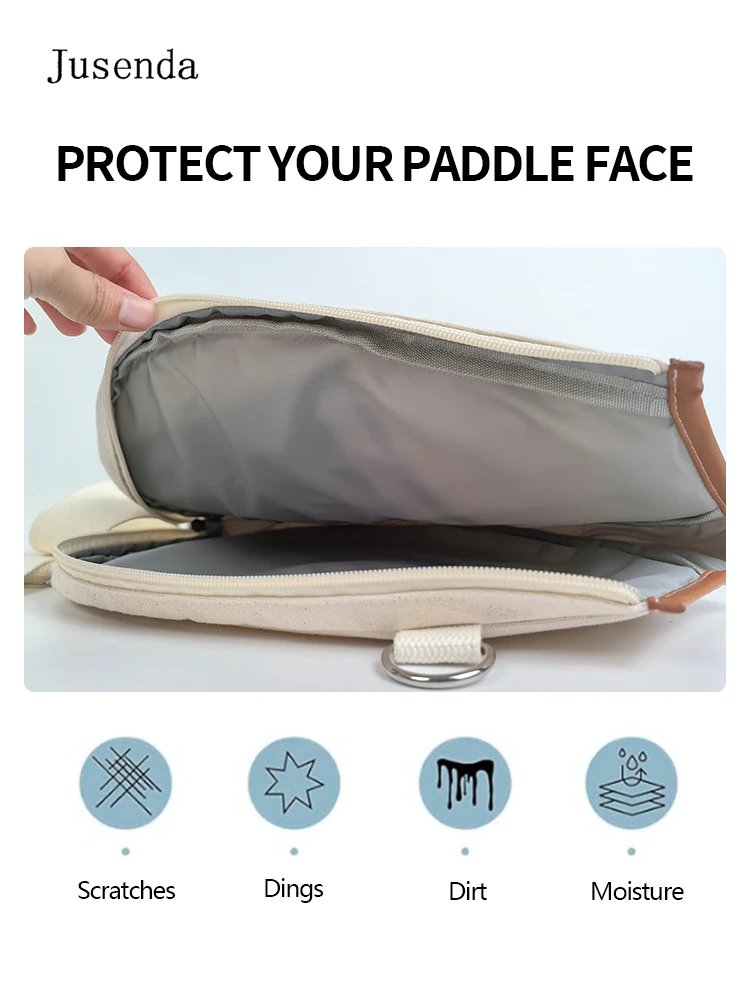 Jusenda Oxford Padel Paddle Bag Cover For Various Tennis Racket Soft Face Carbon Fiber EVA Racquet Unisex Tennis Shoulder Bags