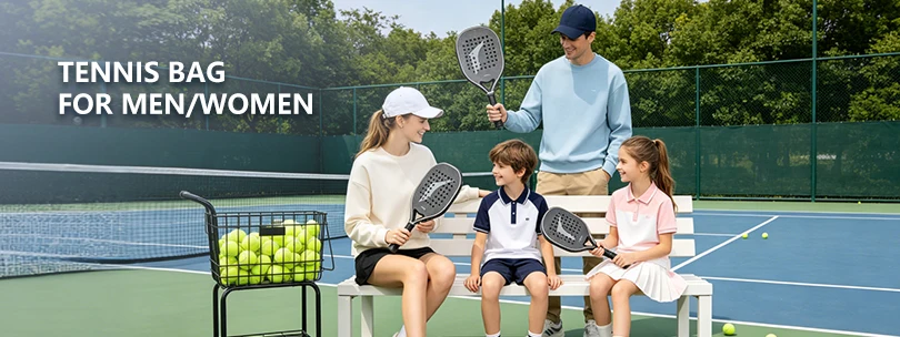 Jusenda Oxford Padel Paddle Bag Cover For Various Tennis Racket Soft Face Carbon Fiber EVA Racquet Unisex Tennis Shoulder Bags