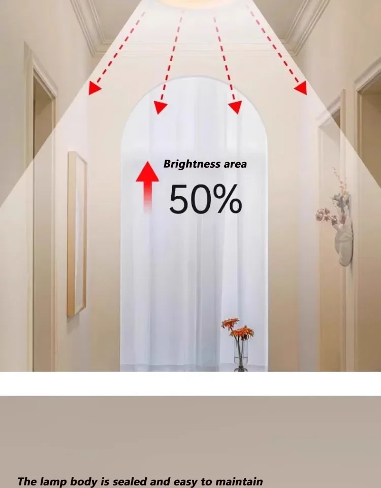 Japanese Wabi Sabi Style Circular Hallway Light Balcony LED Ceiling Cloakroom Entry Aisle Ceiling Chandelier Home Decor Lighting