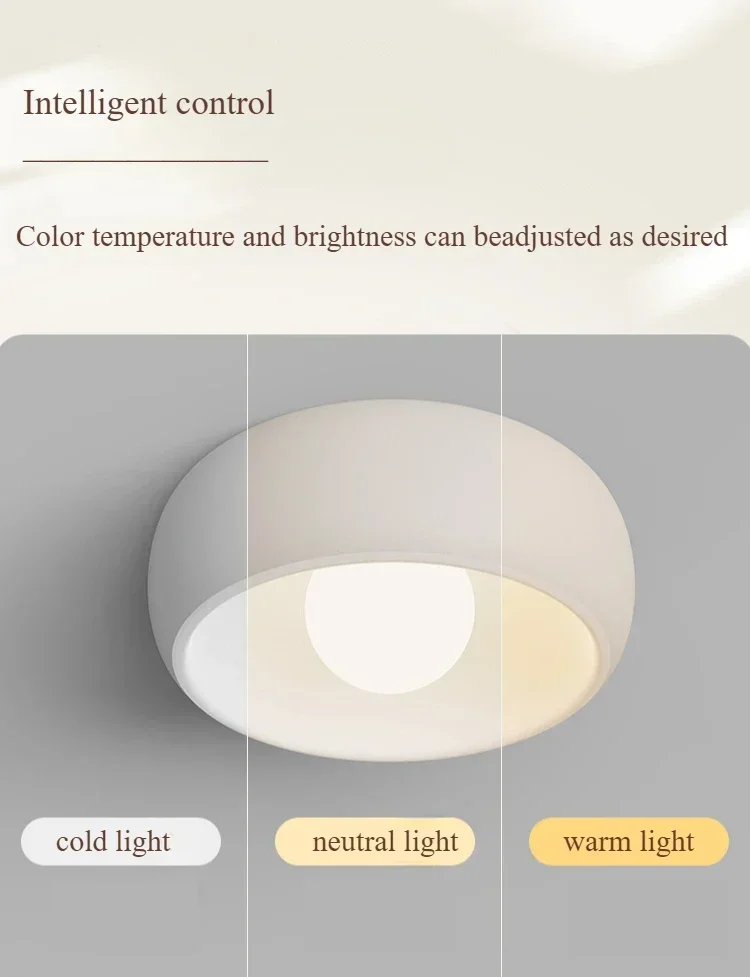 Japanese Wabi Sabi Style Circular Hallway Light Balcony LED Ceiling Cloakroom Entry Aisle Ceiling Chandelier Home Decor Lighting