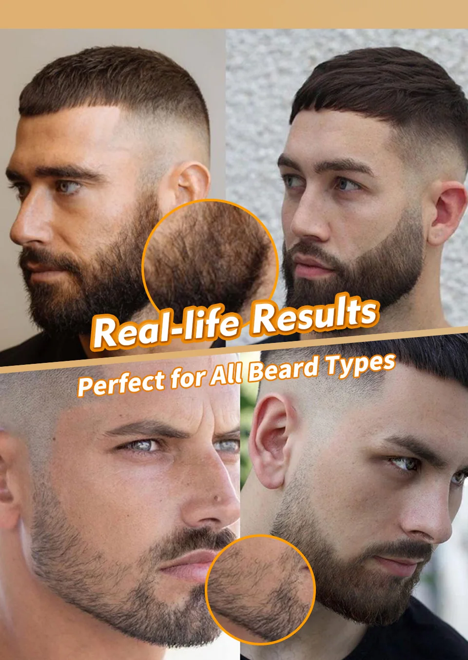 Waterproof Beard Pen Filler Men Moustache Coloring Pen Beard Coloring Filling Enhancer Black Fiber Hair Beard Stuffing Pen Tool
