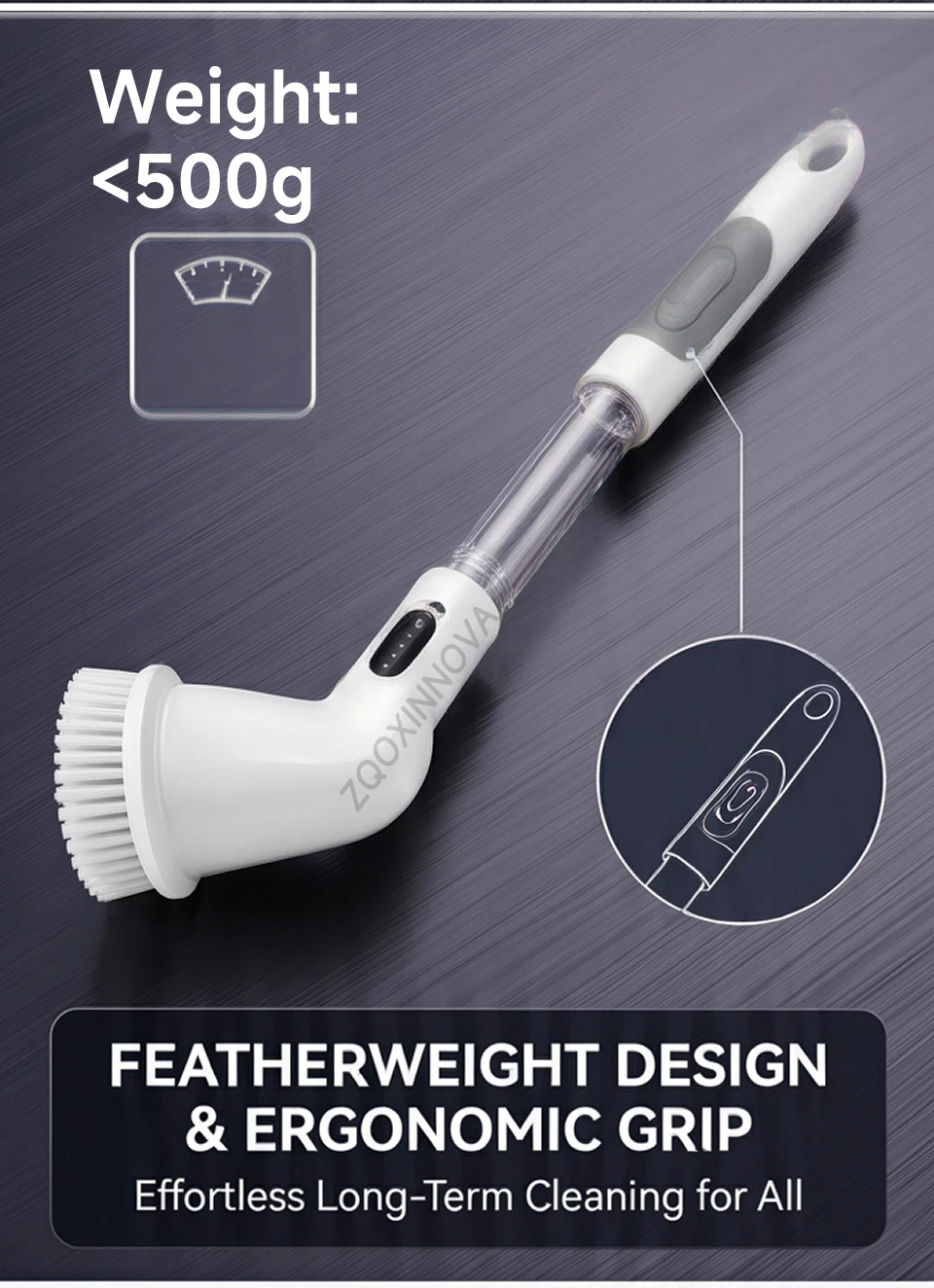Household Cordless Spin Scrubber Kitchen Gadgets Hair Brushes Bathroom Broom Toilet Mops Electric Multipurpose Cleaning Brush