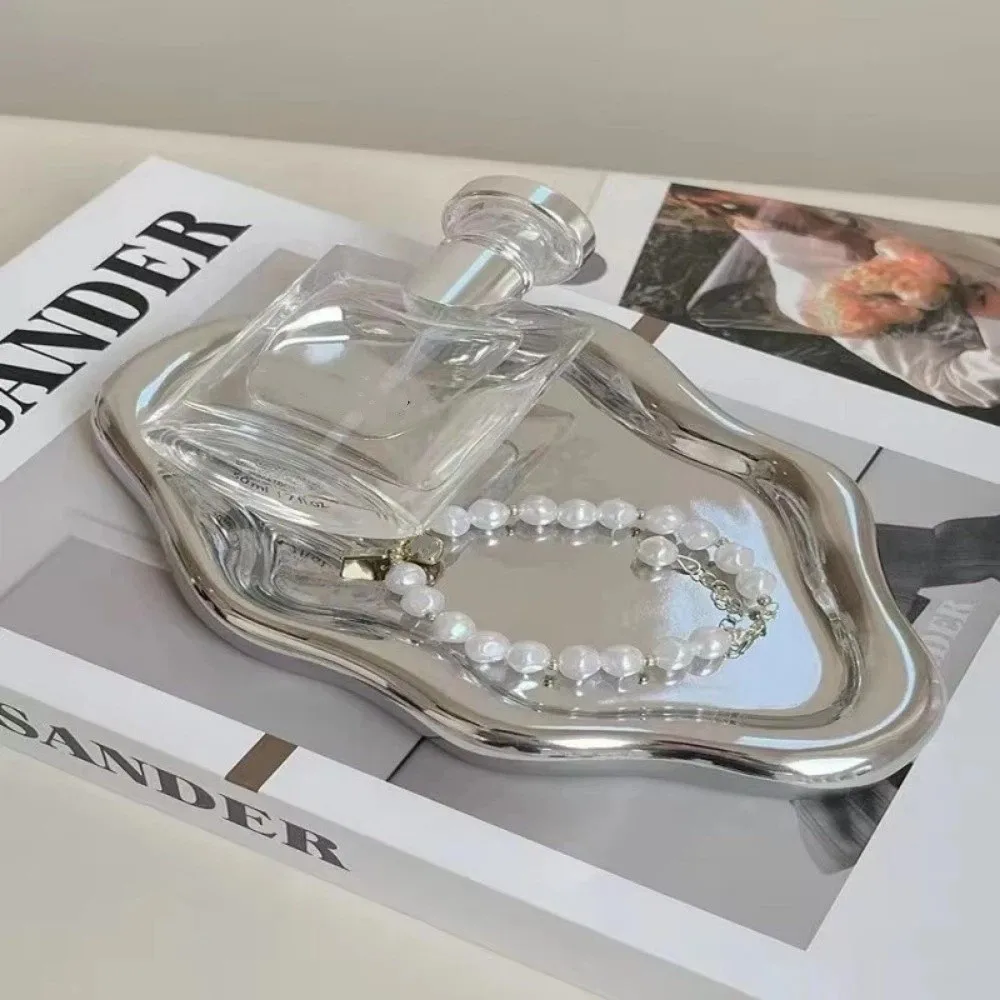 Light Luxury PVC Plastic Jewelry Tray Mini Cloud Shape Storage Plate Jewelry Display Plate Watches/Keys Storage