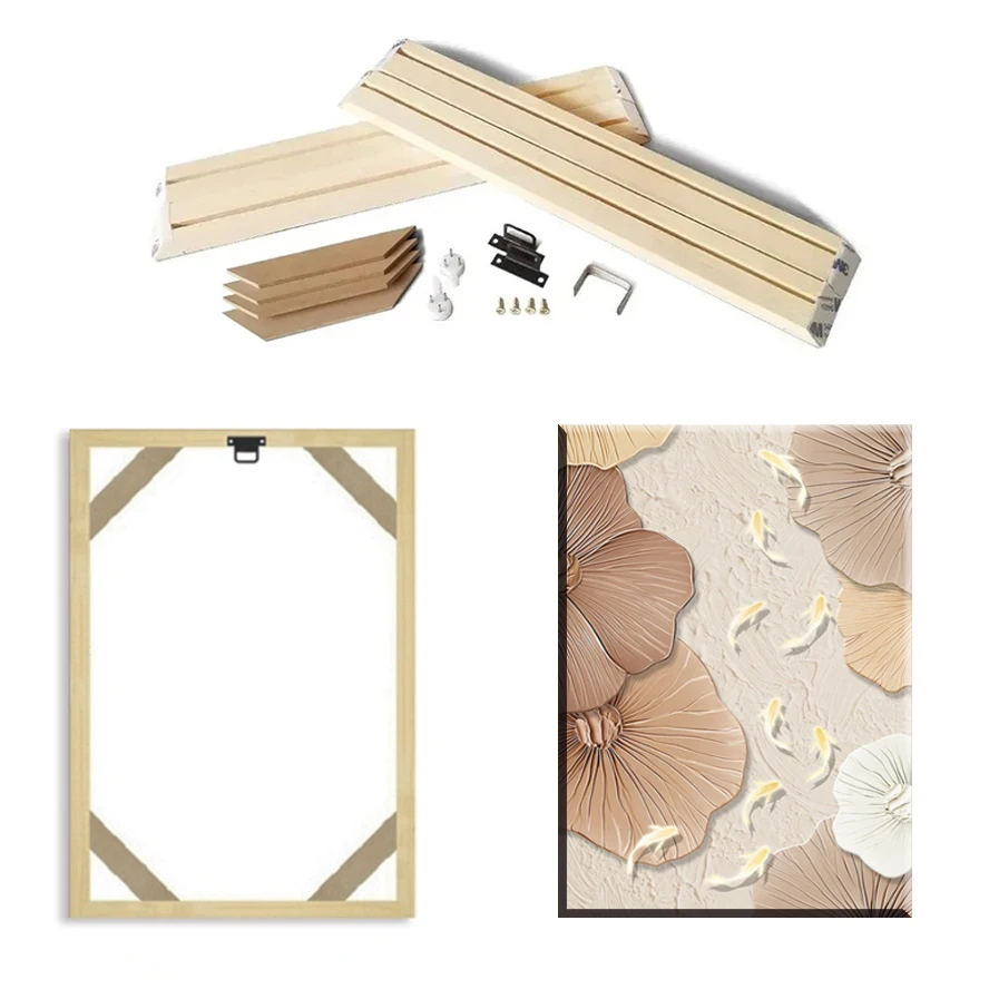 45x65 50x70 30x40cm Wall Art Painting Frame Wooden Frames for Canvas Oil Painting Diamond Painting Frames Canvas Wall Frame