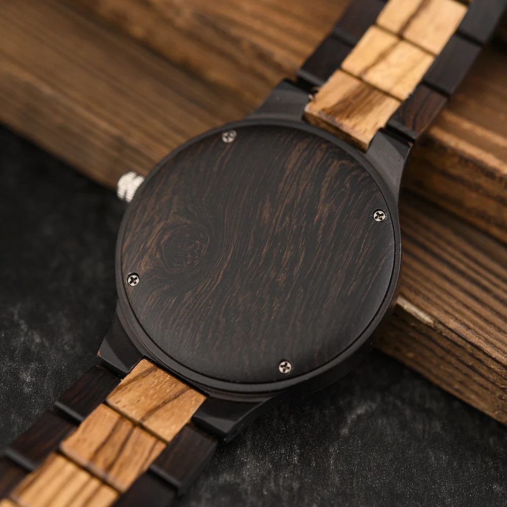 BOBO BIRD Original Wooden Men's Watches New Design Fashion Quartz Wristwatch Top Japanese Quartz Movement Cool Box Dropshipping