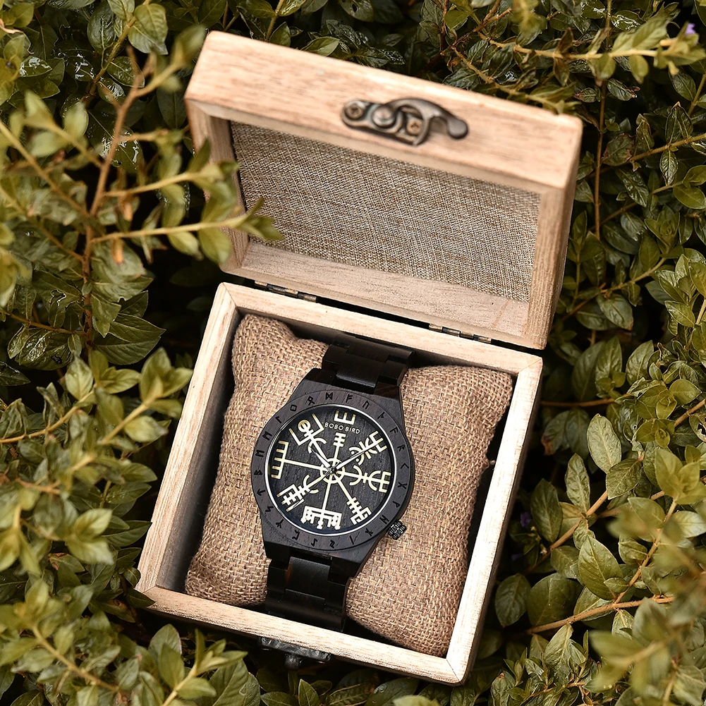 BOBO BIRD Original Wooden Men's Watches New Design Fashion Quartz Wristwatch Top Japanese Quartz Movement Cool Box Dropshipping