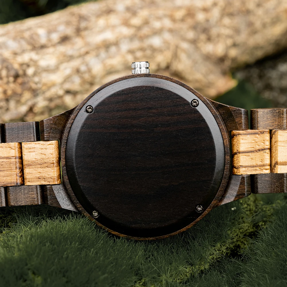 BOBO BIRD Original Wooden Men's Watches New Design Fashion Quartz Wristwatch Top Japanese Quartz Movement Cool Box Dropshipping