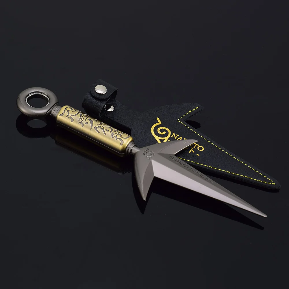 3 Styles Namikaze Minato Weapon 23cm/9.84inch Rotatable The Art of Flying Thunder God Kunai Metal Craft Model Turn Ninja Toys