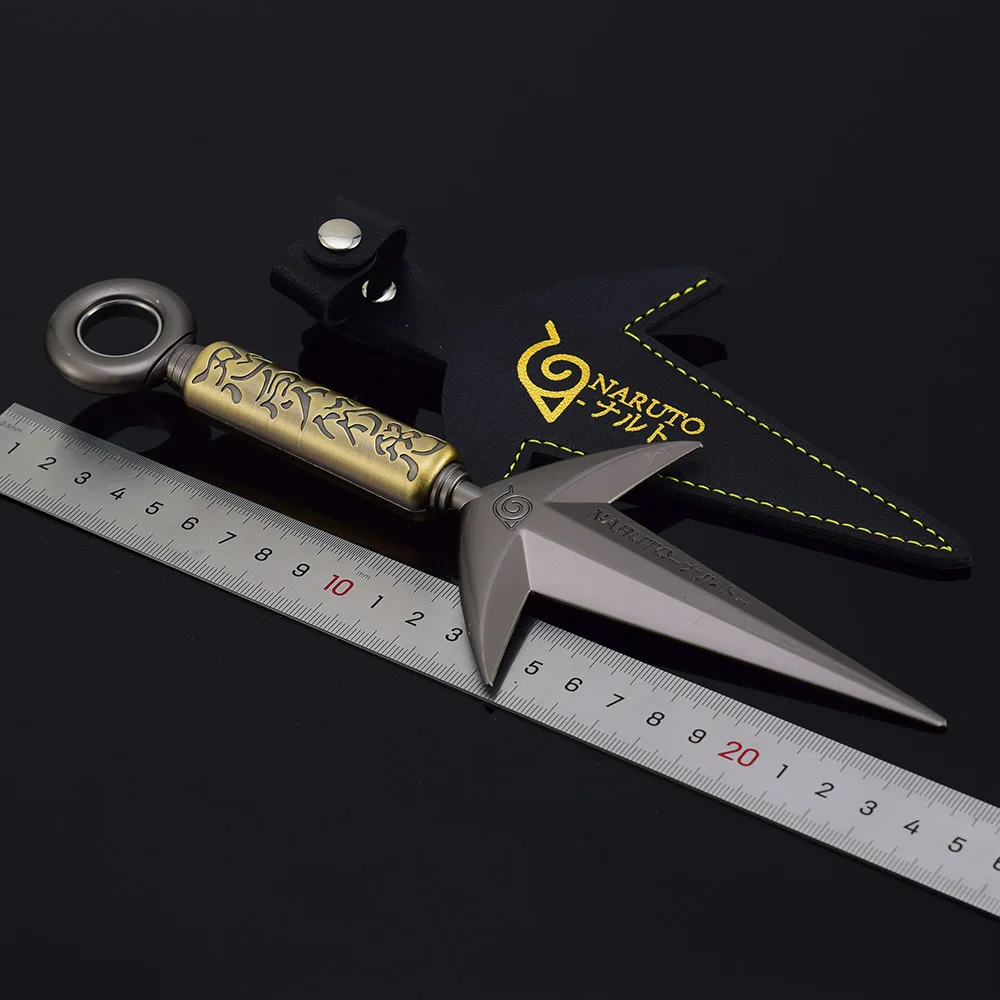 3 Styles Namikaze Minato Weapon 23cm/9.84inch Rotatable The Art of Flying Thunder God Kunai Metal Craft Model Turn Ninja Toys