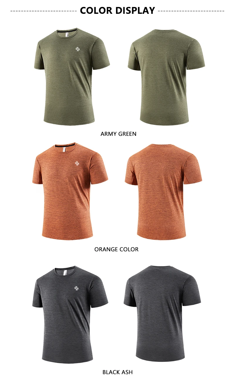 2pcs Quick Drying Men's Running T-shirt Fitness Sports T Shirt Gym Training Tees Breathable Jogging Casual Sportswear Unisex Top