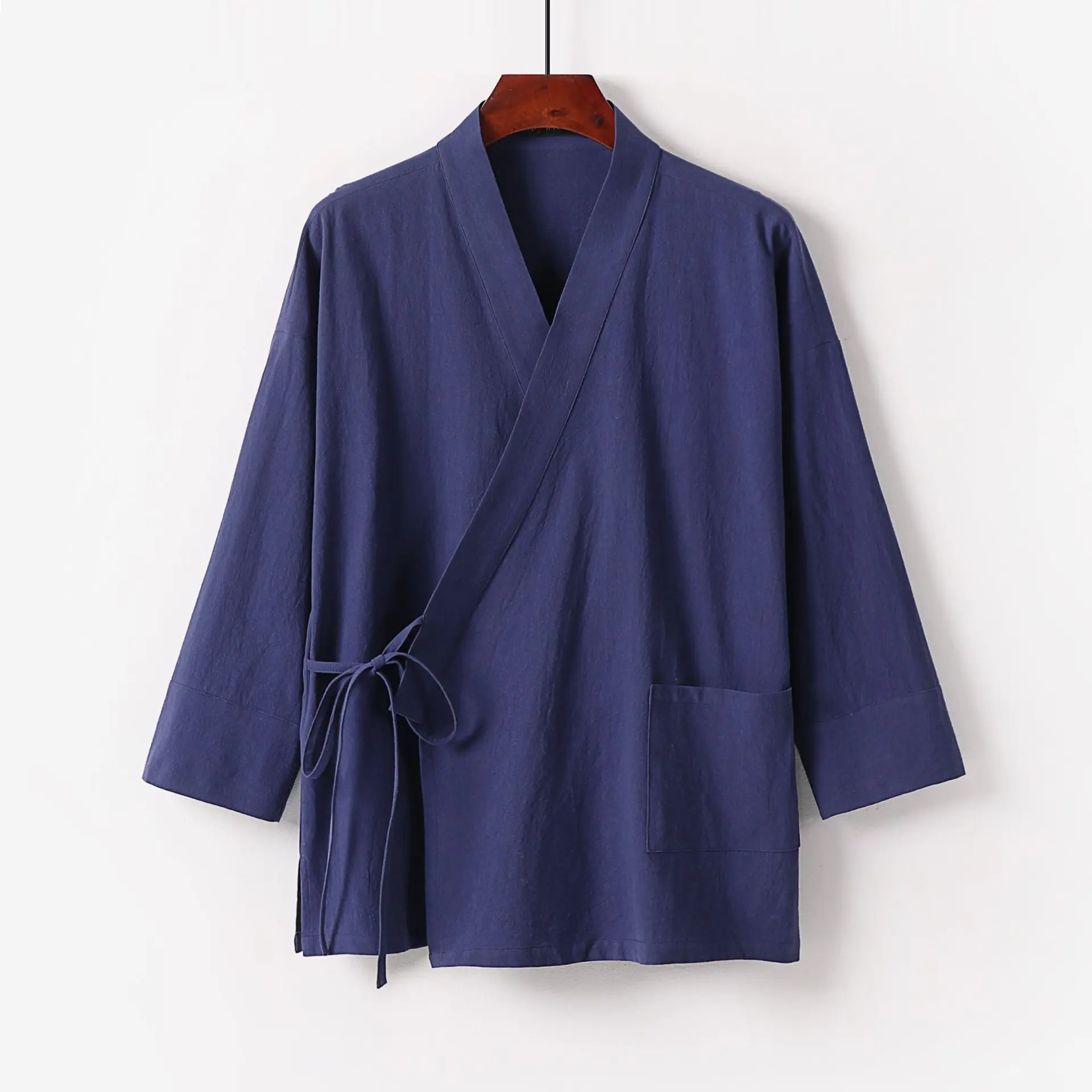 Large Size 3XL-9XL Japanese Kimono Cardigan Yukata Men Cotton Linen Jacket Open Front Casual Summer Shirt Coat Harajuku Outwear