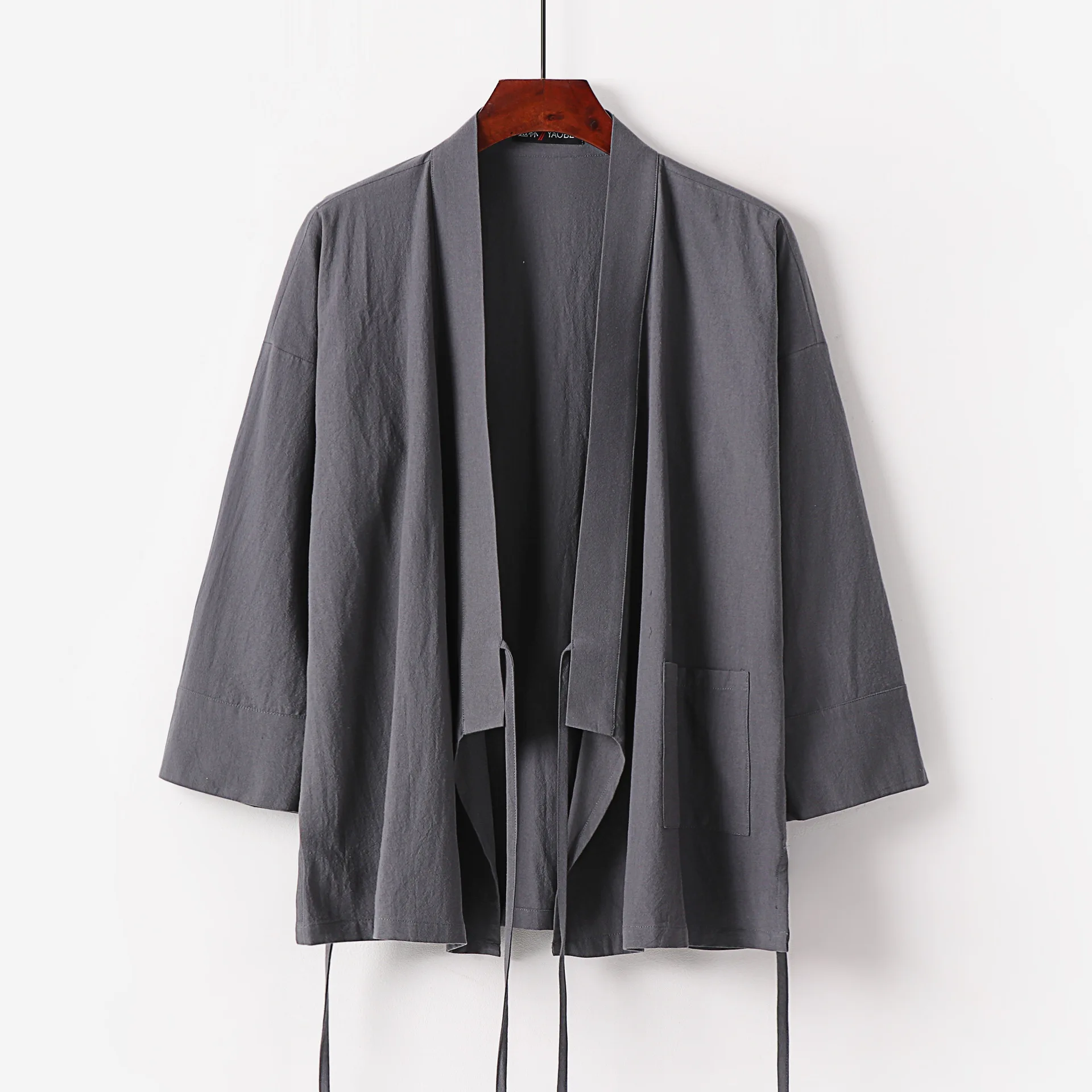 Large Size 3XL-9XL Japanese Kimono Cardigan Yukata Men Cotton Linen Jacket Open Front Casual Summer Shirt Coat Harajuku Outwear