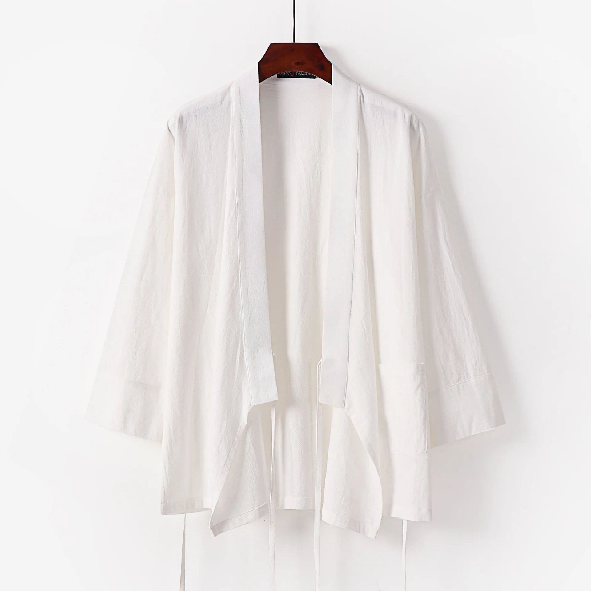 Large Size 3XL-9XL Japanese Kimono Cardigan Yukata Men Cotton Linen Jacket Open Front Casual Summer Shirt Coat Harajuku Outwear