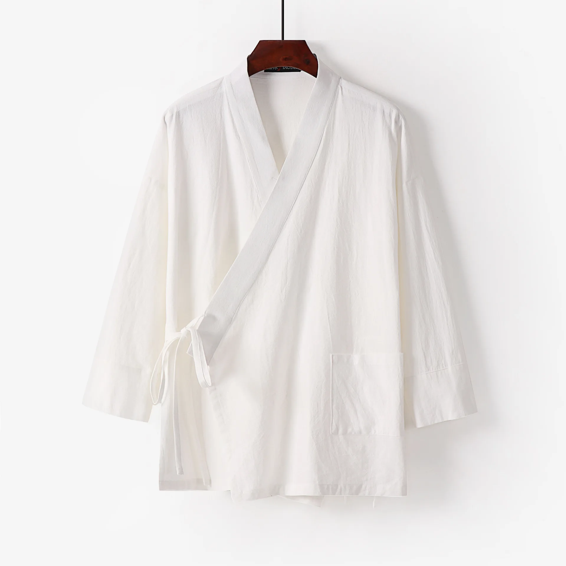 Large Size 3XL-9XL Japanese Kimono Cardigan Yukata Men Cotton Linen Jacket Open Front Casual Summer Shirt Coat Harajuku Outwear