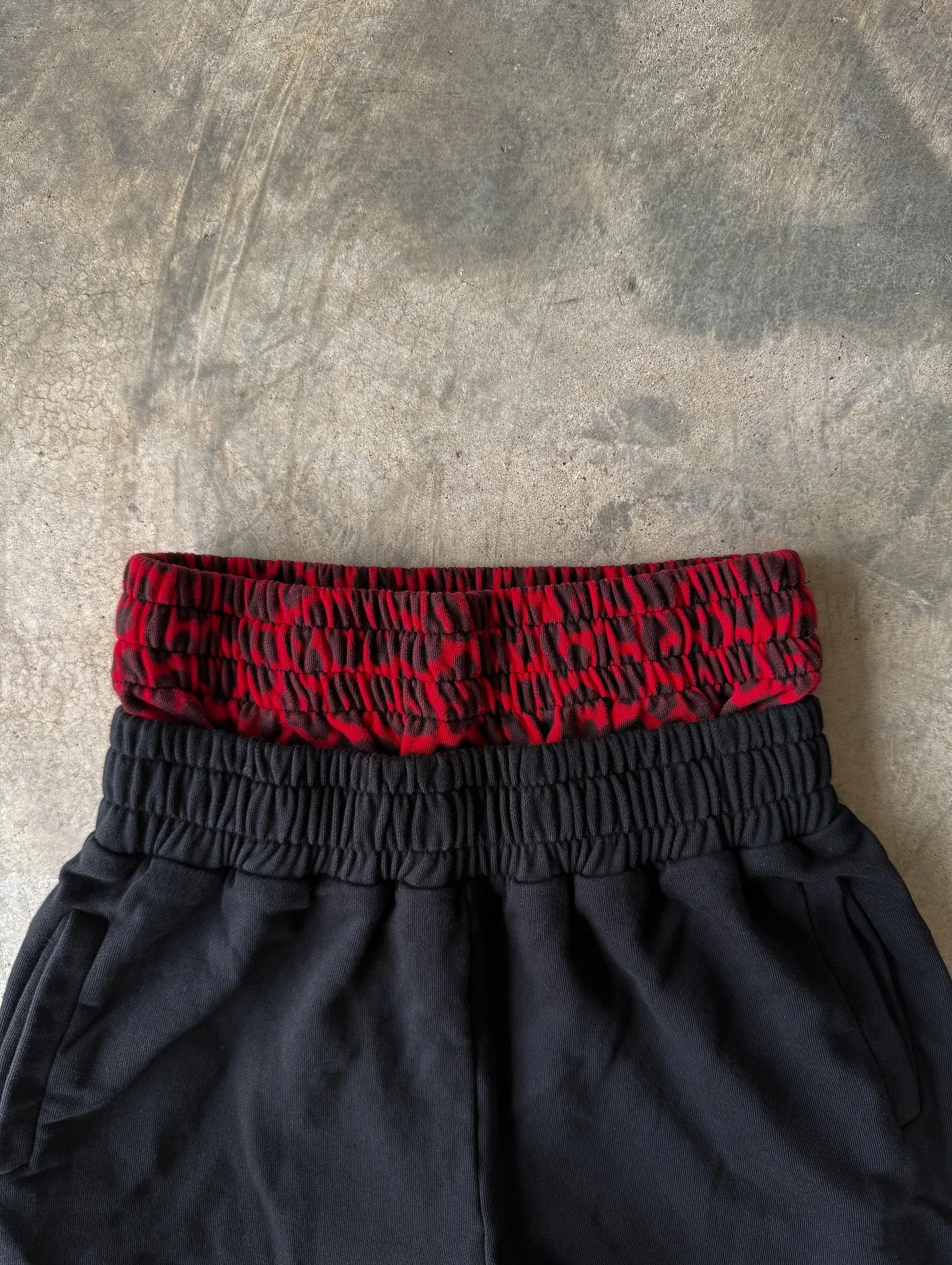 Retro Loose Y2K American Leopard Print Casual Pants Stretch Retro Punk Embroidered Rope Sweatpants Jogging Mens Straight Pants