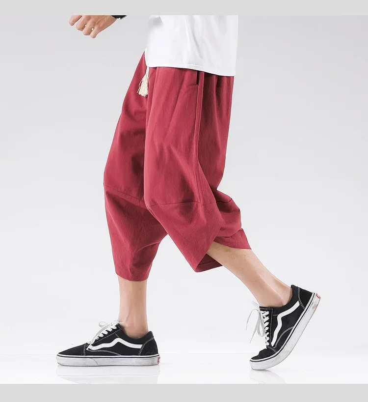 Streetwear Cross Pants Men’s Harajuku Casual Harem Pants Male Baggy High Quality Jogger Sweatpants Woman Large Size Summer 5XL
