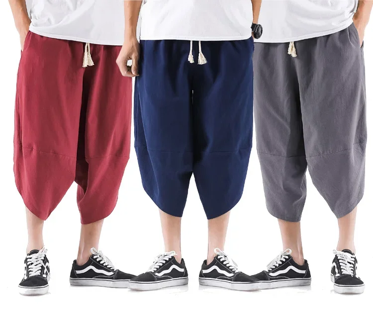 Streetwear Cross Pants Men’s Harajuku Casual Harem Pants Male Baggy High Quality Jogger Sweatpants Woman Large Size Summer 5XL