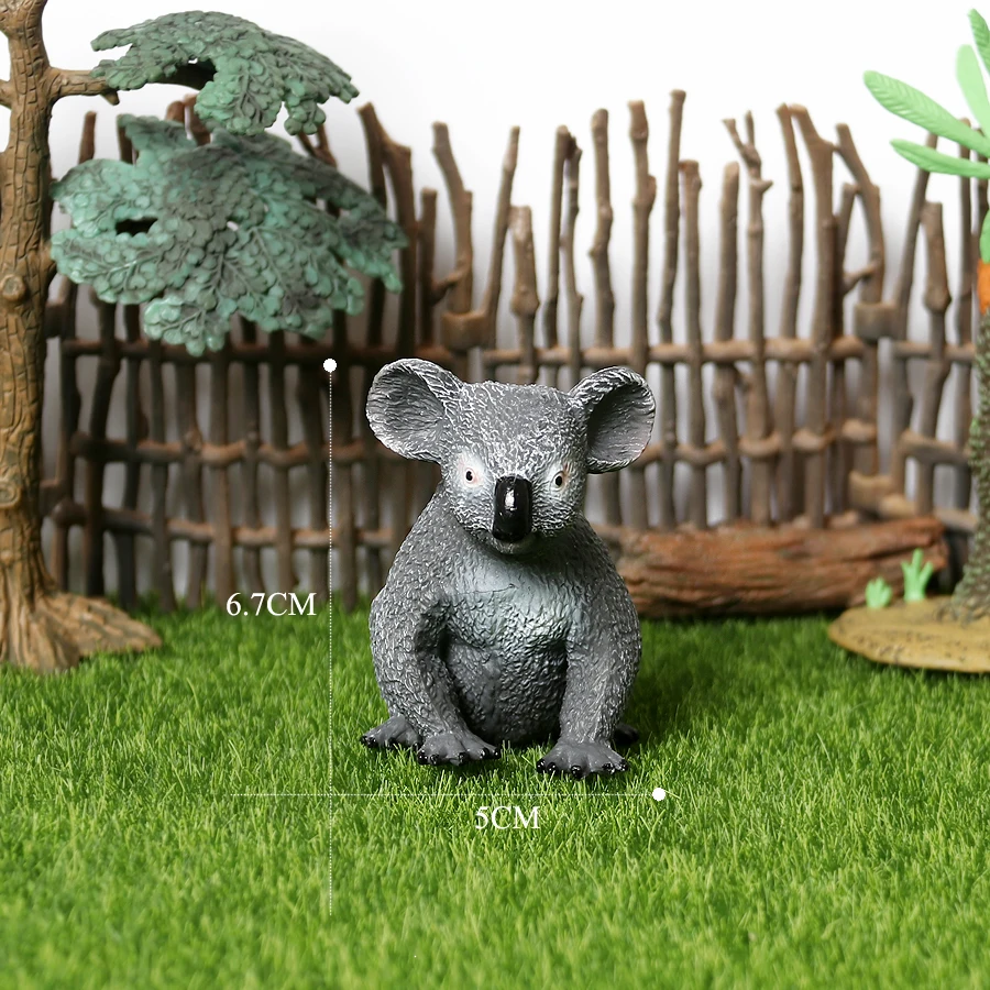 Realistic Australian Wildlife Animal Figurines Emu Koala Platypus Kangaroo Echidna Tasmaniandevil Forest Model Figures Toys