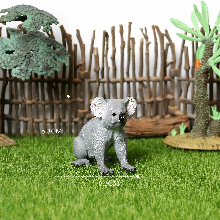 Realistic Australian Wildlife Animal Figurines Emu Koala Platypus Kangaroo Echidna Tasmaniandevil Forest Model Figures Toys