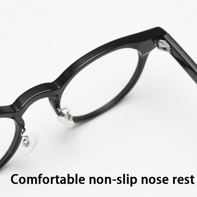 Fashion Simple Glasses Frame Men Women Ultralight TR90 Round Frame Transparent Lens Decoration Optical Eyeglasses