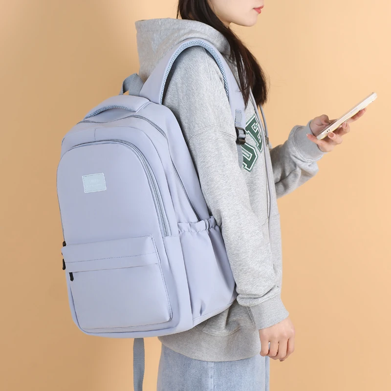 New Female Fashion Men High Capacity Waterproof College Backpack Trendy Women Laptop School Bags Cute Girl Travel Book Bag Cool