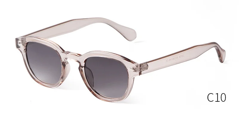 Vintage Fashion Shell Round Sunglasses Women Men 2024 Brand Design Retro Rivet Yellow Blue Lens Square Sun Glasses Female UV400