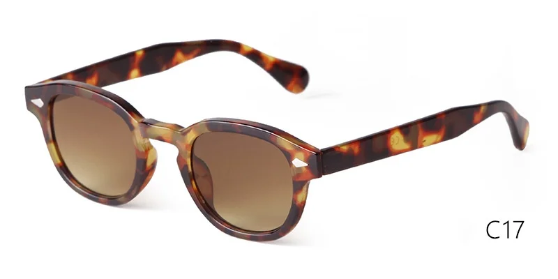 Vintage Fashion Shell Round Sunglasses Women Men 2024 Brand Design Retro Rivet Yellow Blue Lens Square Sun Glasses Female UV400