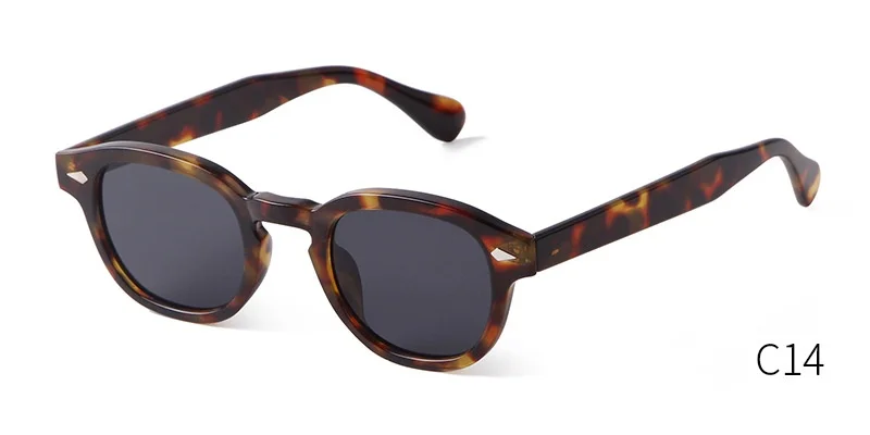 Vintage Fashion Shell Round Sunglasses Women Men 2024 Brand Design Retro Rivet Yellow Blue Lens Square Sun Glasses Female UV400