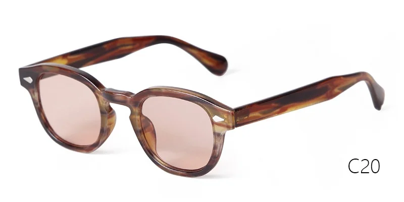 Vintage Fashion Shell Round Sunglasses Women Men 2024 Brand Design Retro Rivet Yellow Blue Lens Square Sun Glasses Female UV400