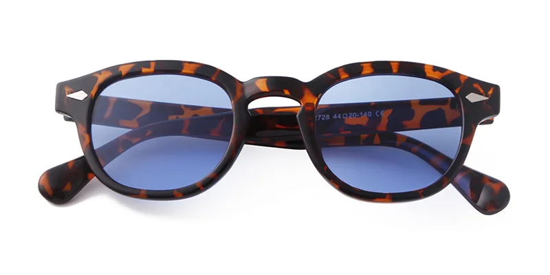 Vintage Fashion Shell Round Sunglasses Women Men 2024 Brand Design Retro Rivet Yellow Blue Lens Square Sun Glasses Female UV400