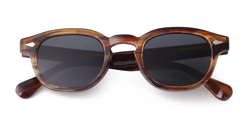 Vintage Fashion Shell Round Sunglasses Women Men 2024 Brand Design Retro Rivet Yellow Blue Lens Square Sun Glasses Female UV400