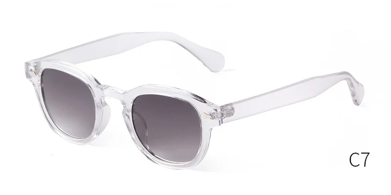 Vintage Fashion Shell Round Sunglasses Women Men 2024 Brand Design Retro Rivet Yellow Blue Lens Square Sun Glasses Female UV400