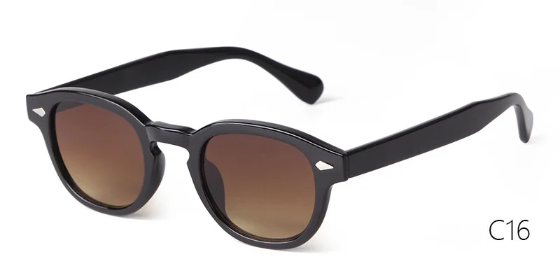 Vintage Fashion Shell Round Sunglasses Women Men 2024 Brand Design Retro Rivet Yellow Blue Lens Square Sun Glasses Female UV400