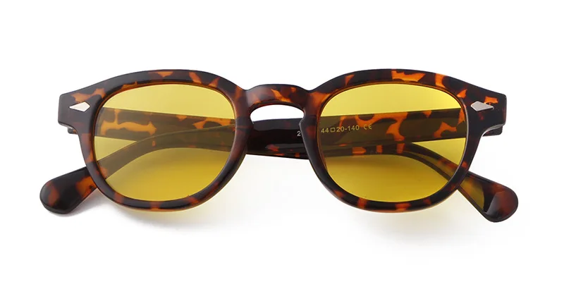 Vintage Fashion Shell Round Sunglasses Women Men 2024 Brand Design Retro Rivet Yellow Blue Lens Square Sun Glasses Female UV400